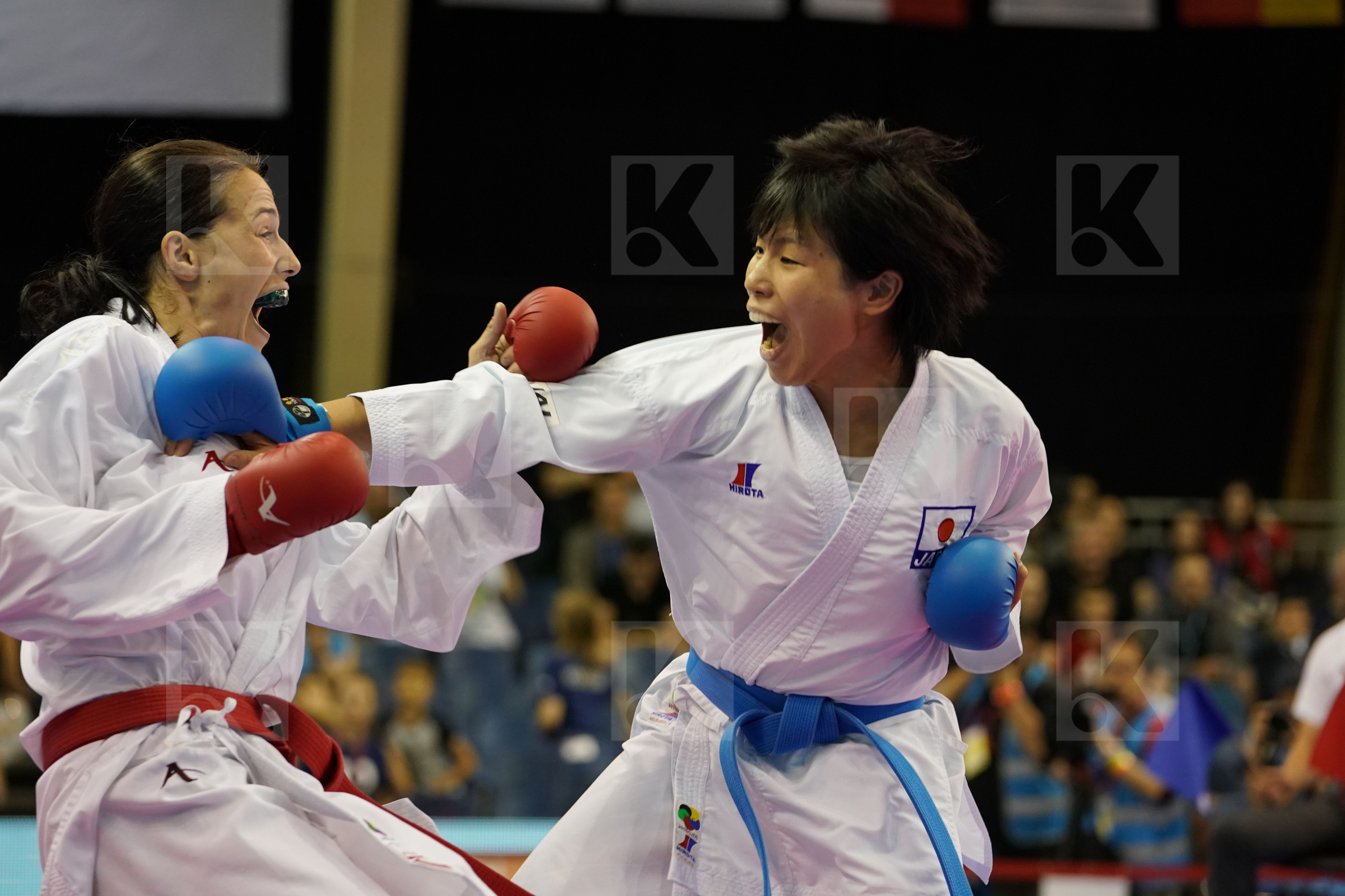 Female Kumite -68kg Japan Montenegro Rakovic Marina Someya Kayo